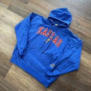 Kansas Jayhawks College Hoodie OVB Brand Sz XL Blue College‎ Game Day